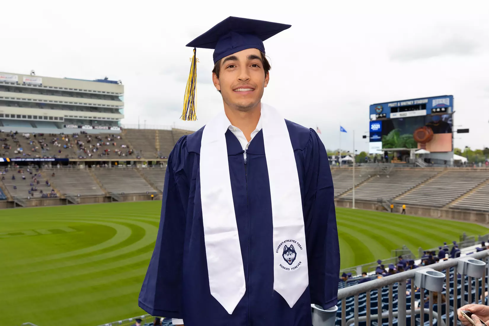 Rodrigo Sanchez (Golf) UConn Commencement Ceremony at Rentschler Field May 9, 2021