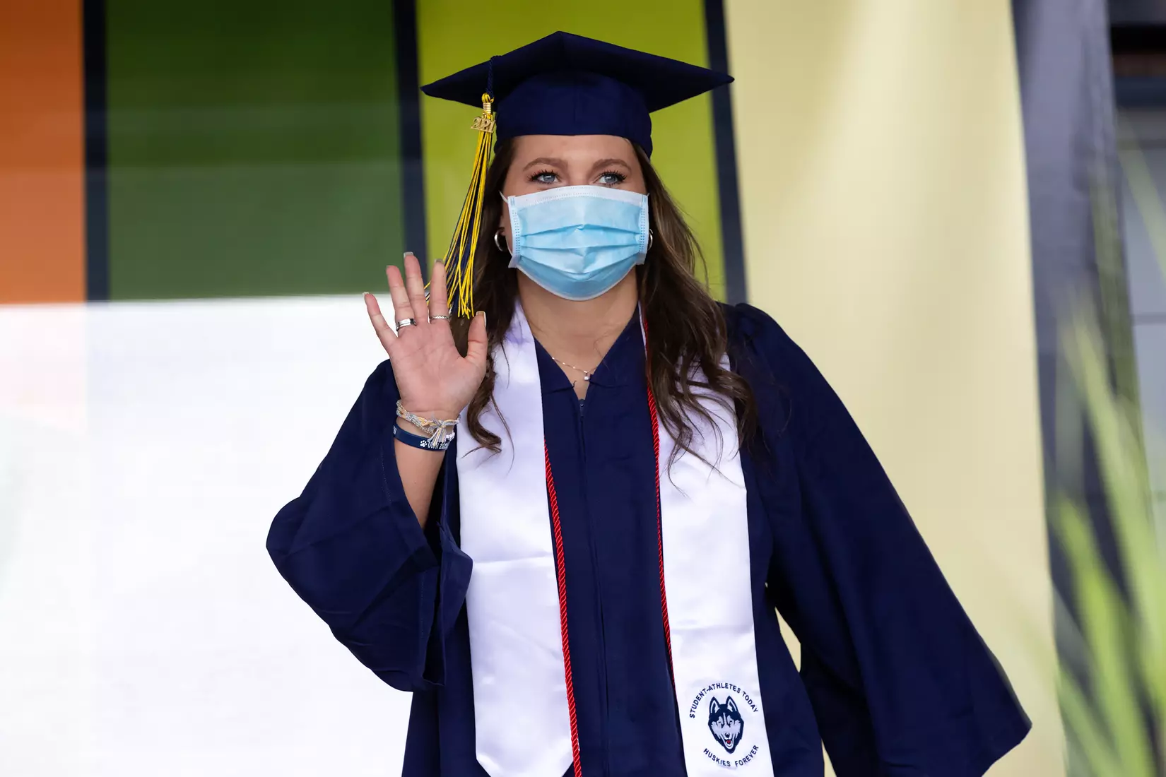 Cheyenne Sprecher (Field Hockey) UConn Commencement Ceremony at Rentschler Field May 9, 2021