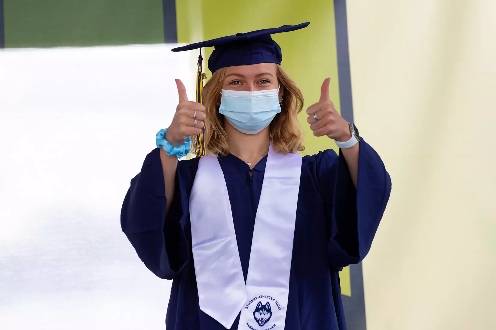 Emma Corby (Swimming and Diving) UConn Commencement Ceremony at Rentschler Field May 9, 2021