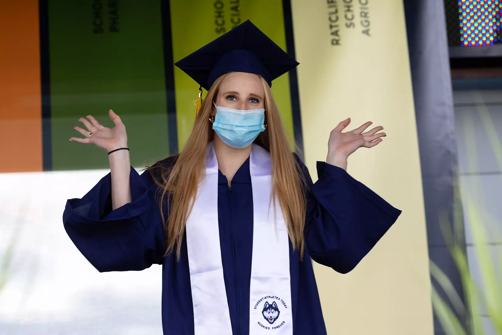 Katelyn Walsh (Swimming and Diving) UConn Commencement Ceremony at Rentschler Field May 9, 2021