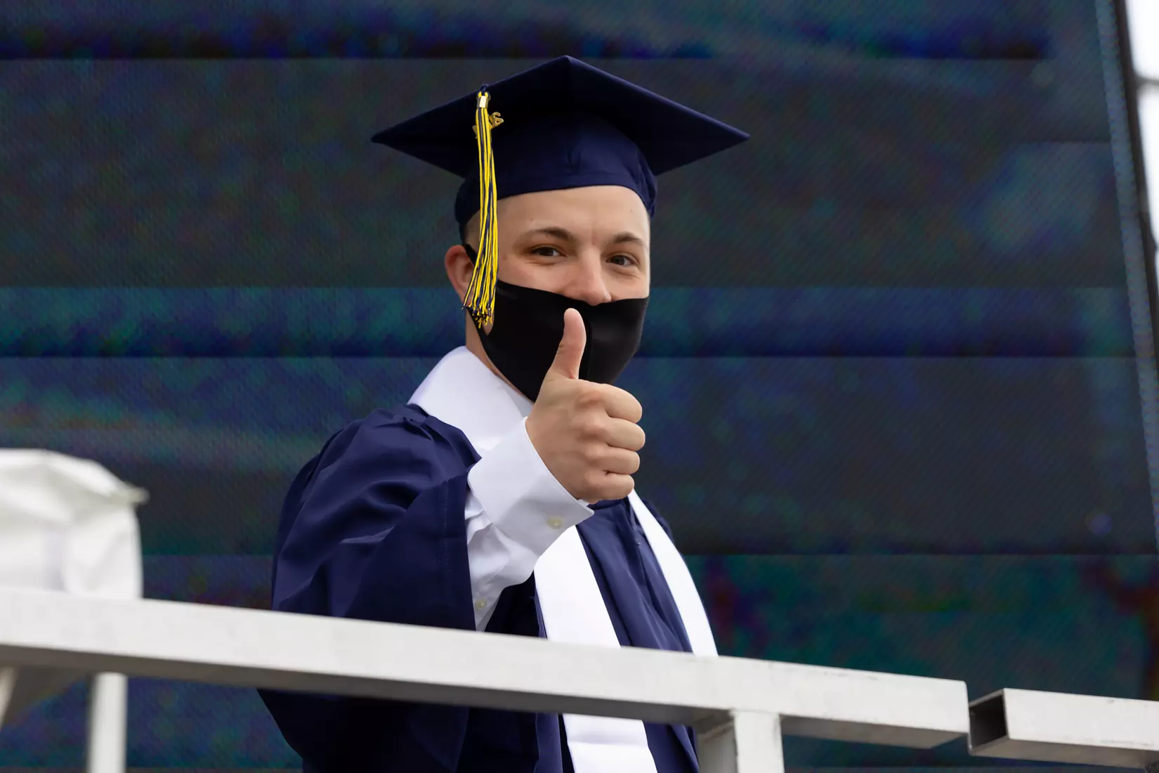 Zack Teffeteller (Swimming and Diving) UConn Commencement Ceremony at Rentschler Field May 9, 2021