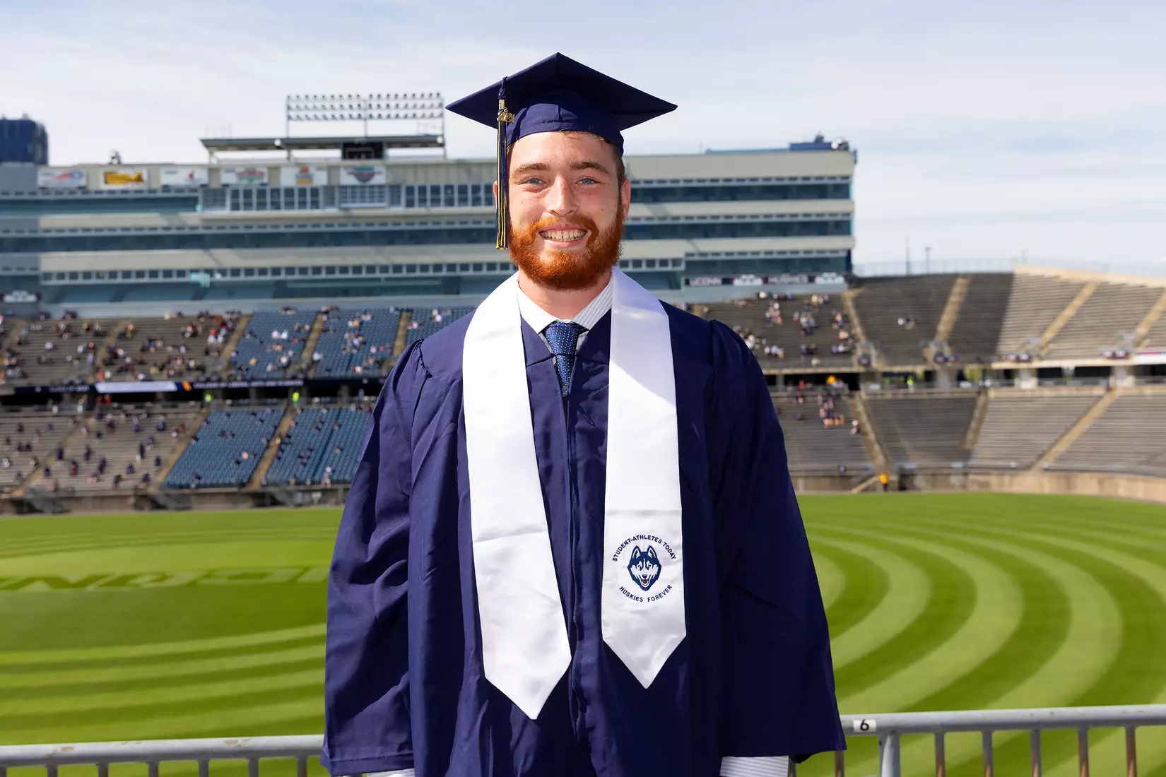Chris Keegan (Track and Field) UConn Commencement Ceremony at Rentschler Field May 9, 2021