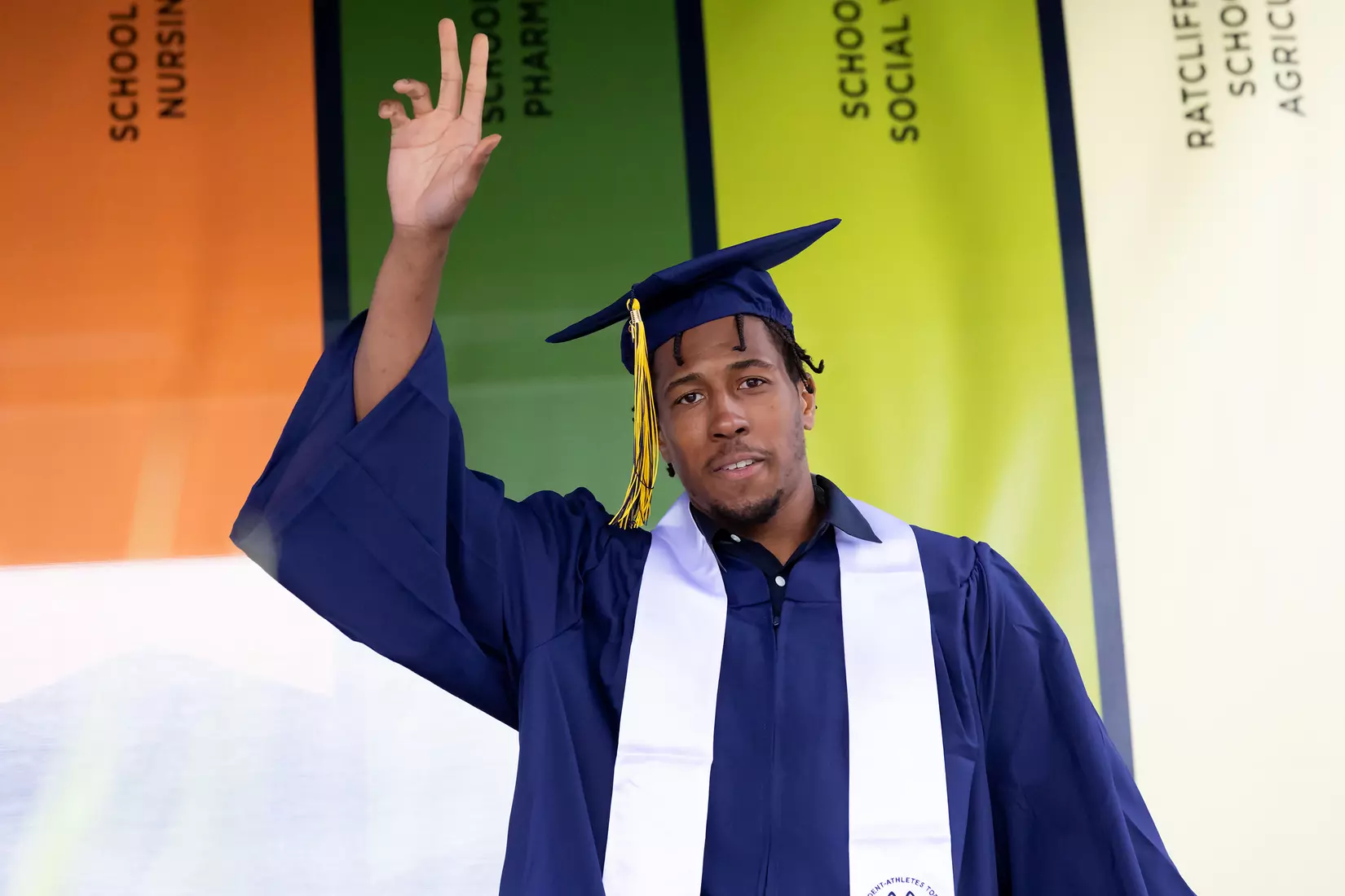 Brendan Adams (Basketball) UConn Commencement Ceremony at Rentschler Field May 9, 2021
