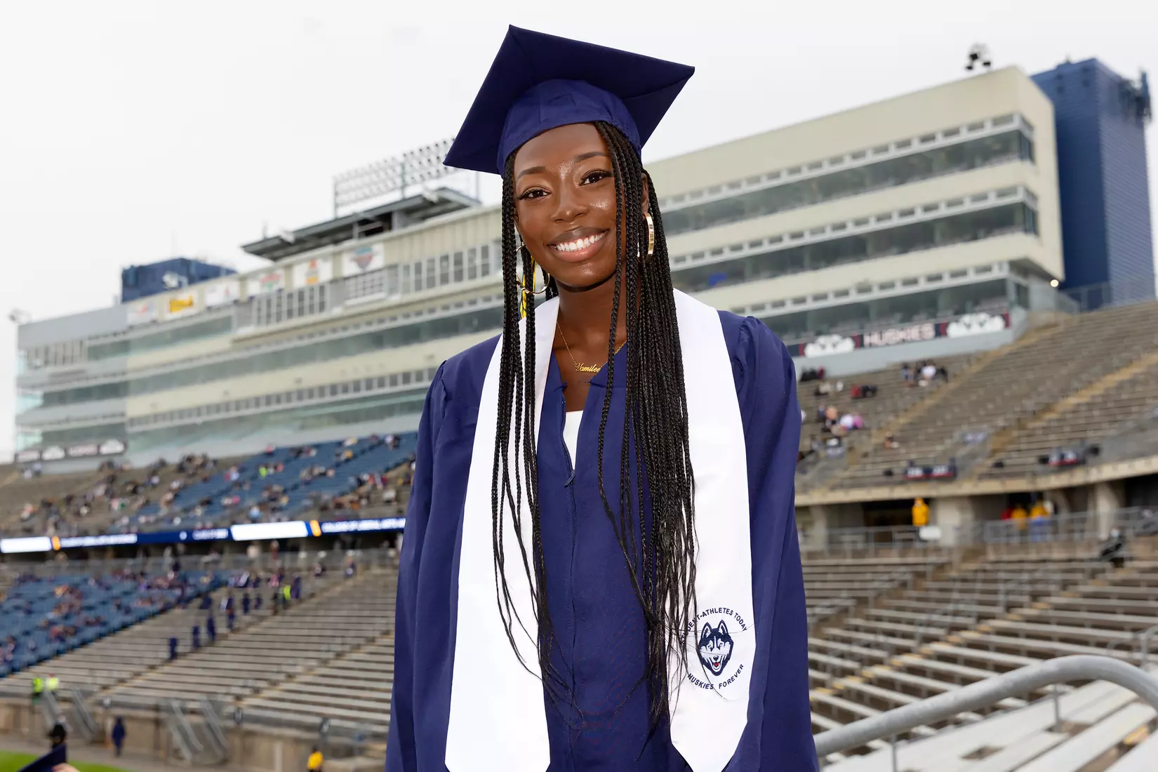 Yamilee Eveillard (Soccer) UConn Commencement Ceremony at Rentschler Field May 9, 2021