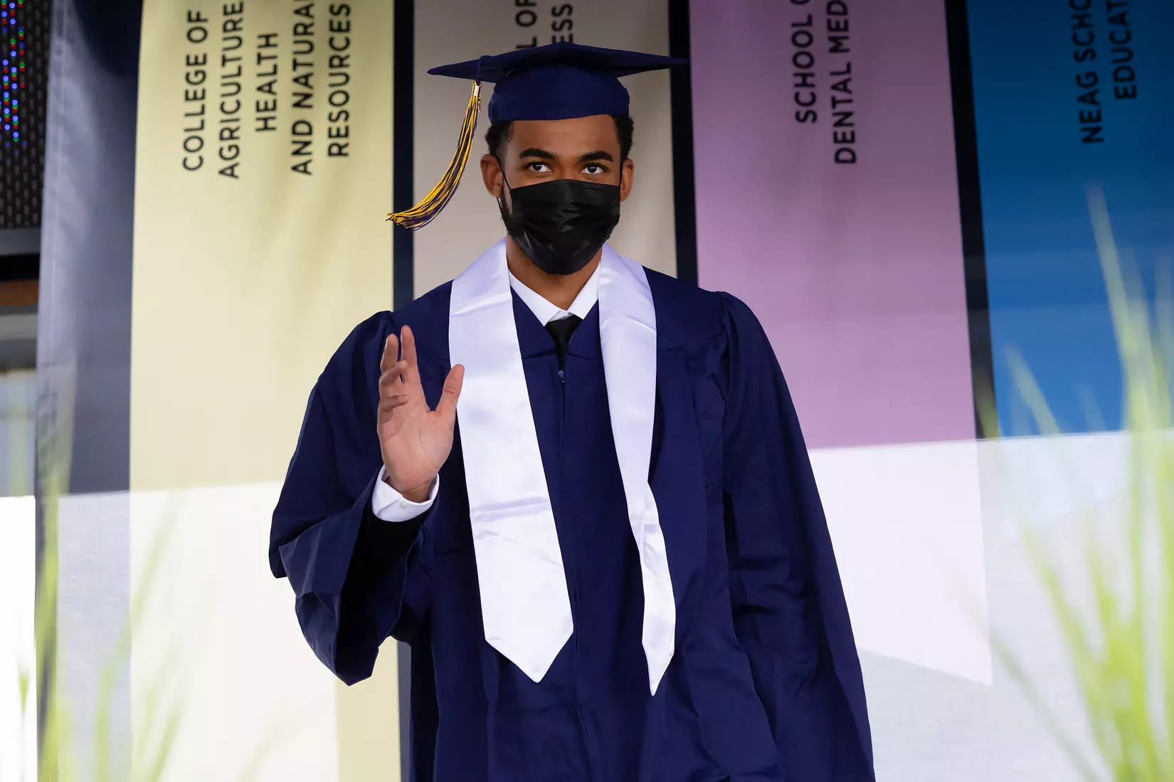 Tyler Polley (Basketball) UConn Commencement Ceremony at Rentschler Field May 9, 2021