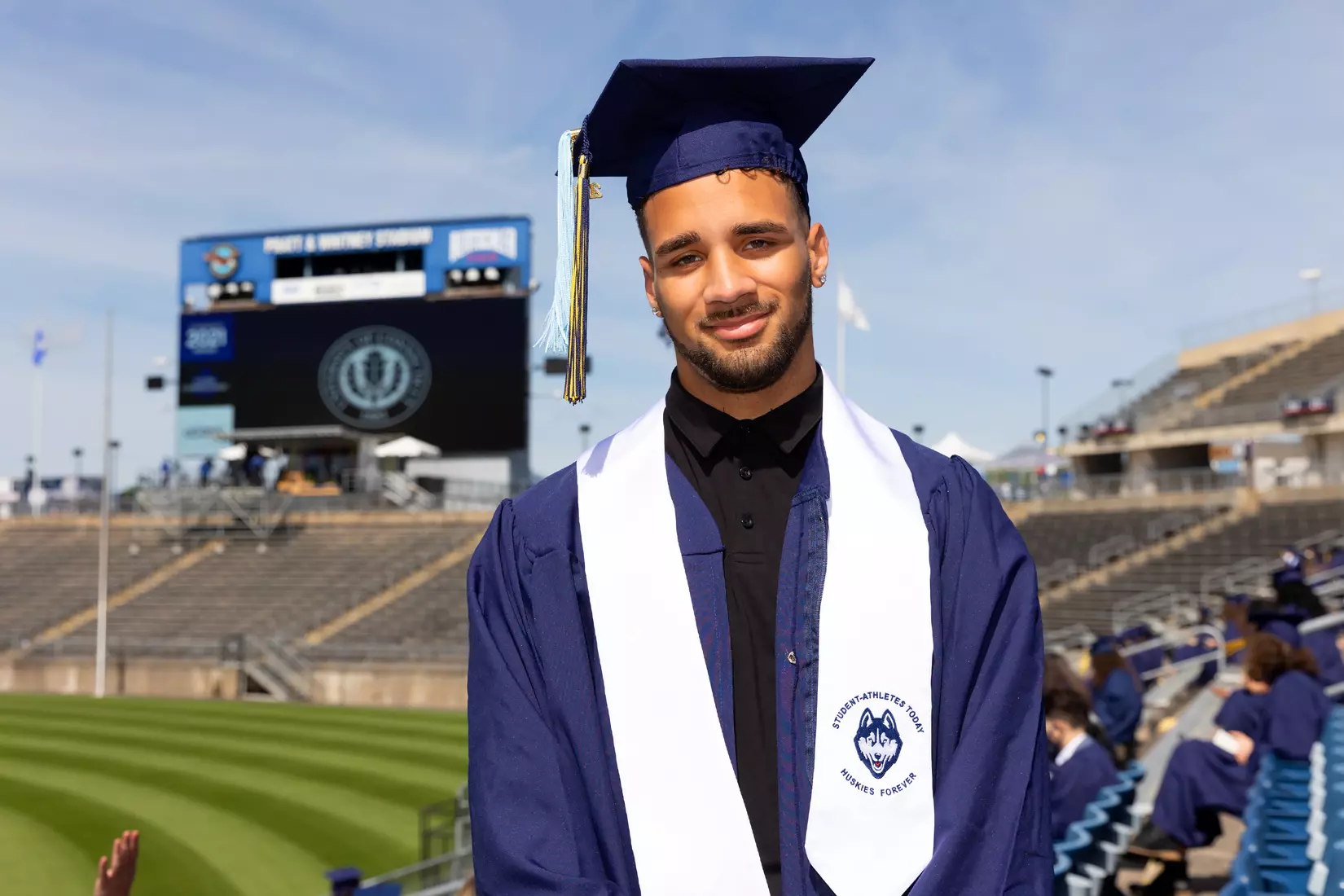 Tyler Gleen (Track and Field) UConn Commencement Ceremony at Rentschler Field May 9, 2021