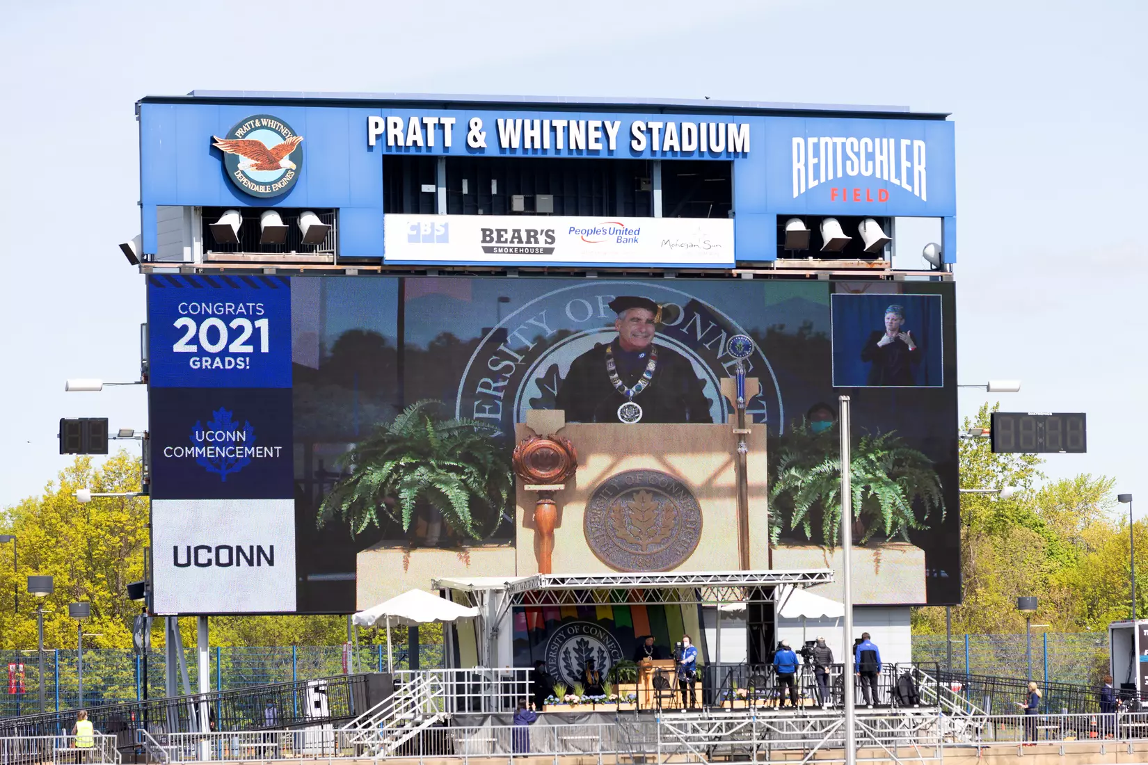 UConn Commencement Ceremony at Rentschler Field May 9, 2021