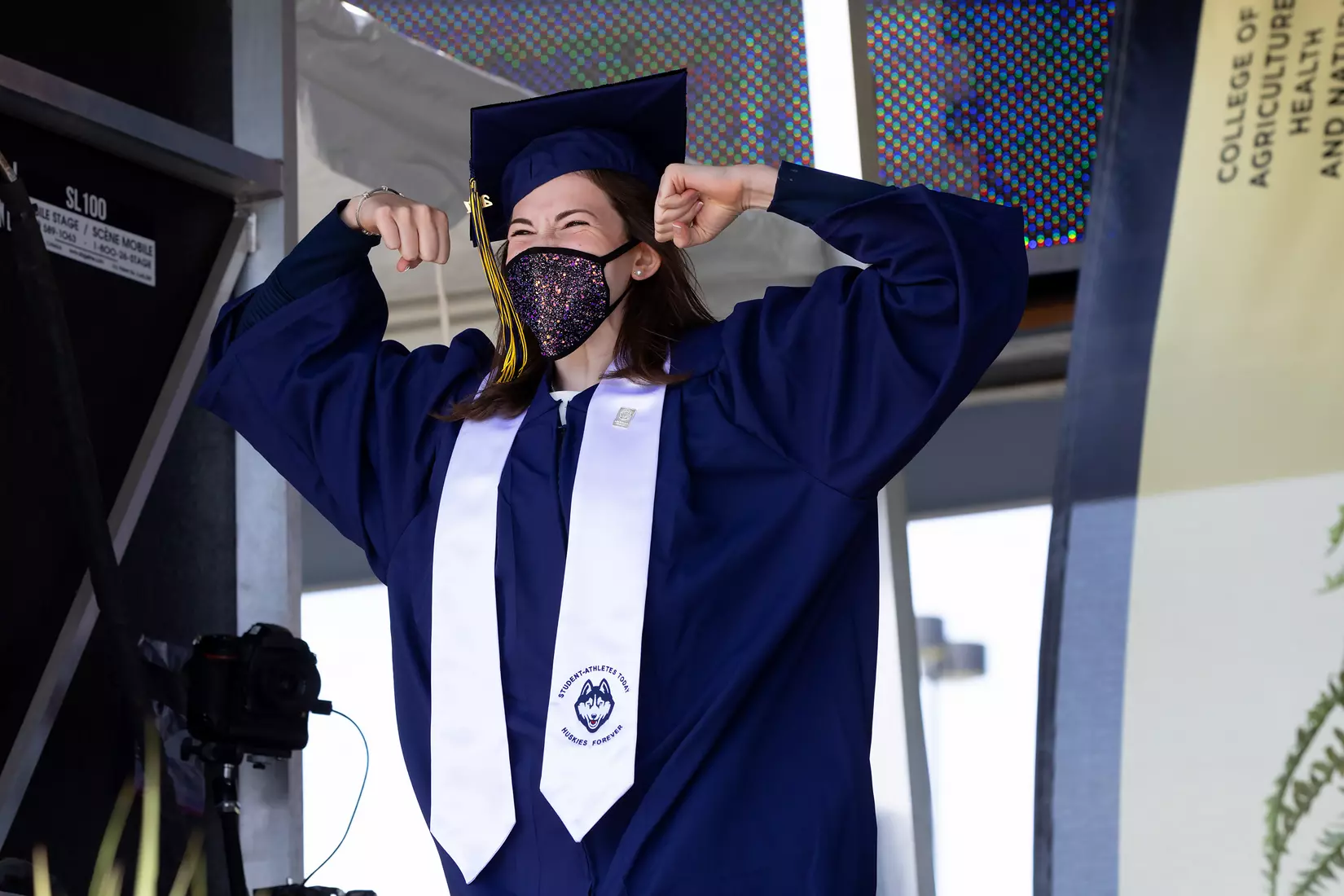 Julia Silverman (Track and Field) UConn Commencement Ceremony at Rentschler Field May 9, 2021