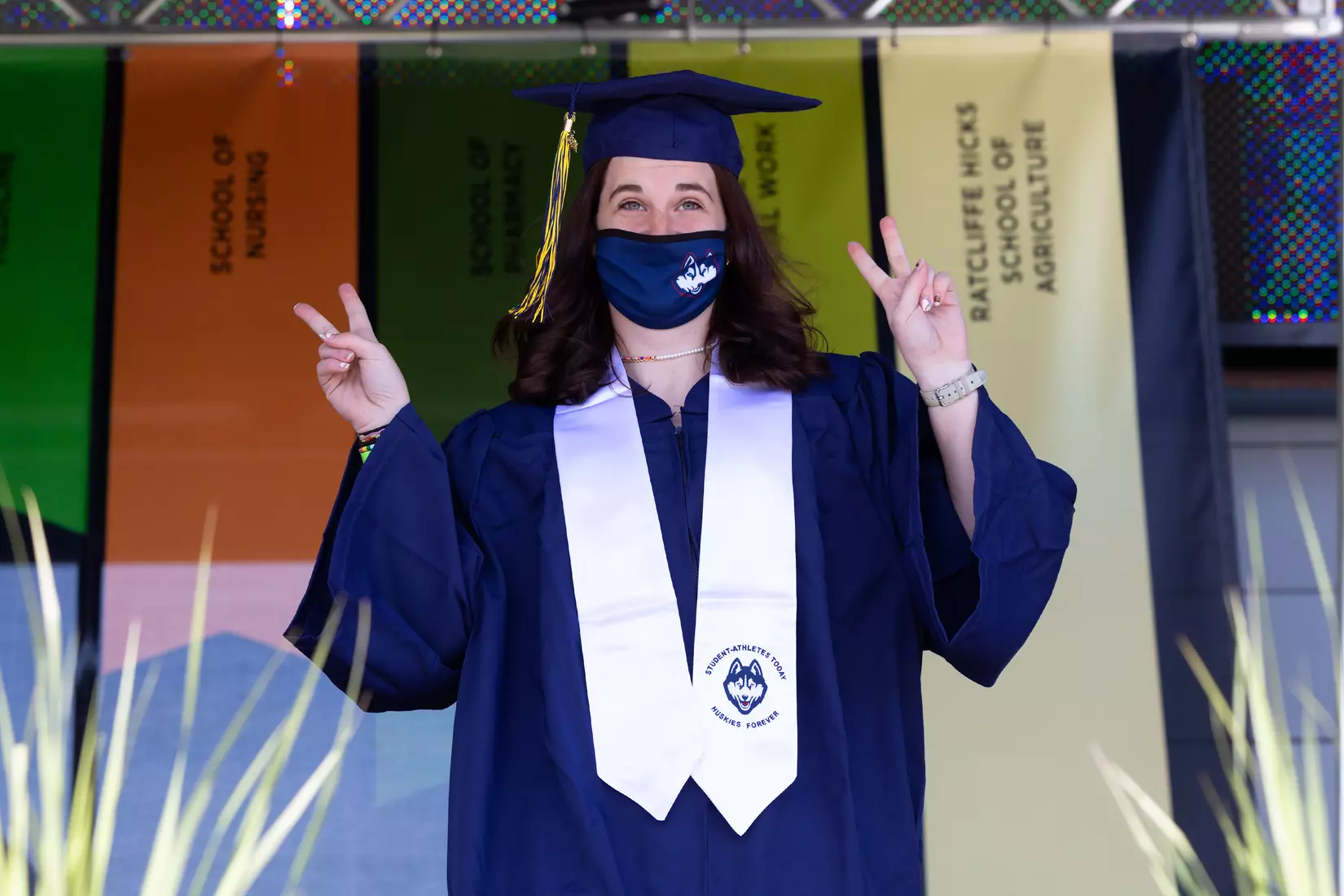 Claire Callaghan (Rowing) UConn Commencement Ceremony at Rentschler Field May 9, 2021
