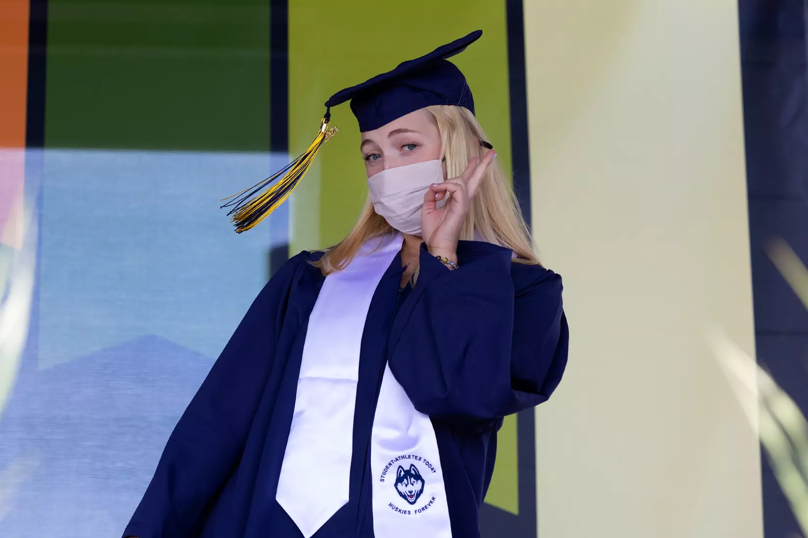Chloe Ludden (Rowing) UConn Commencement Ceremony at Rentschler Field May 9, 2021