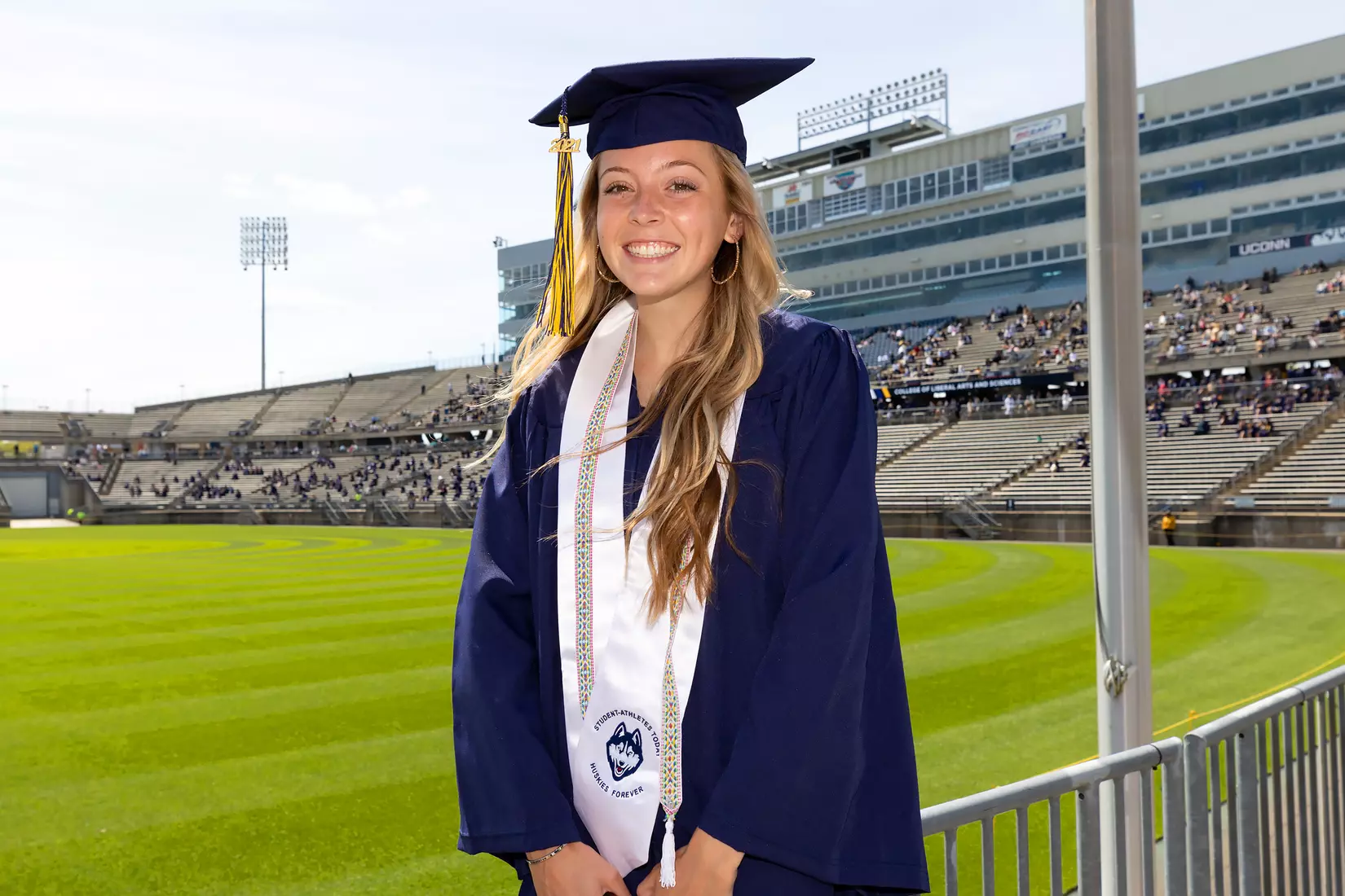 Rachel Vick (Track and Field/ Cross Country) UConn Commencement Ceremony at Rentschler Field May 9, 2021
