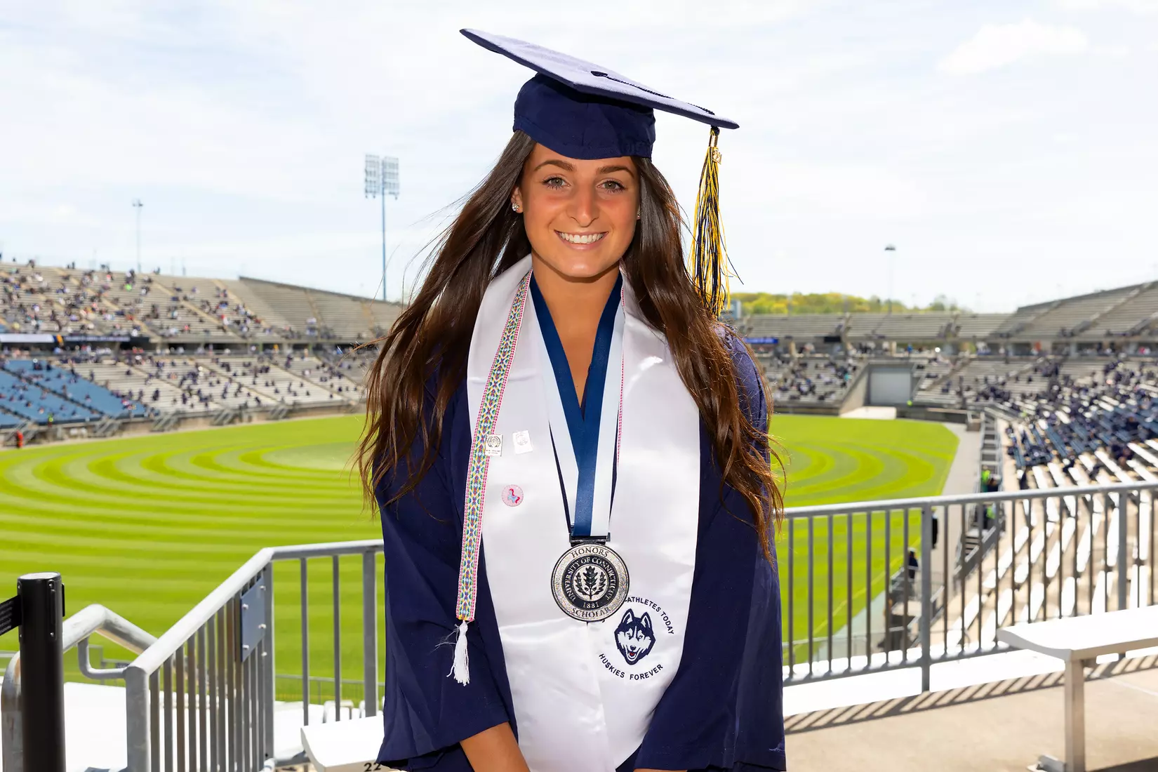 Sam McKenna (Lacrosse) UConn Commencement Ceremony at Rentschler Field May 9, 2021