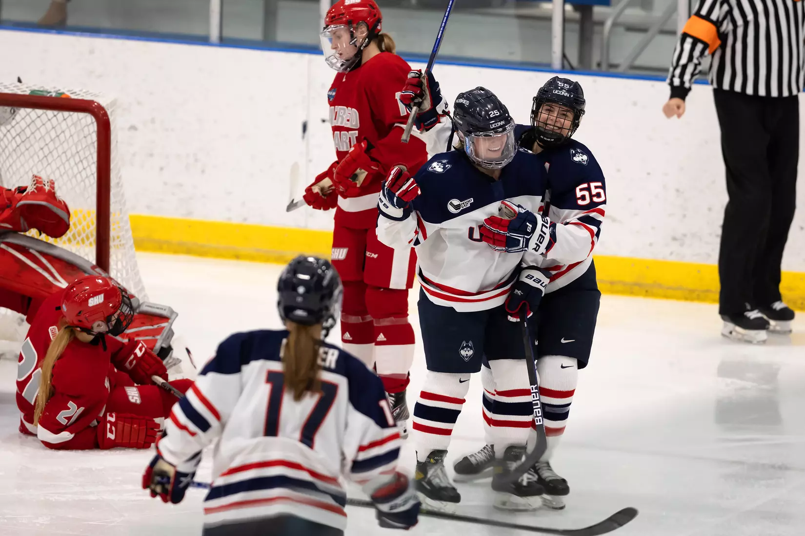 UConn vs Sacred Heart at Freitas Ice Forum 11/26/21