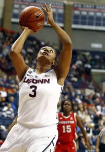 Morgan Tuck and the top-ranked Huskies take on Temple at 12pm on Saturday in Bridgeport