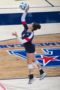 Sage Esposito tallied a team-high 31 assists in Friday's loss to the Mustangs.