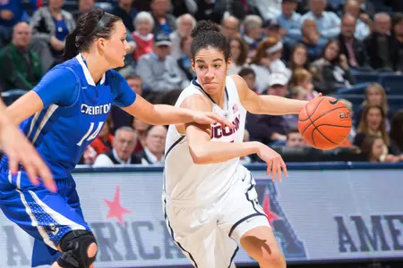 Kia Nurse scored a career-high 21 points in her first start for UConn on Sunday.