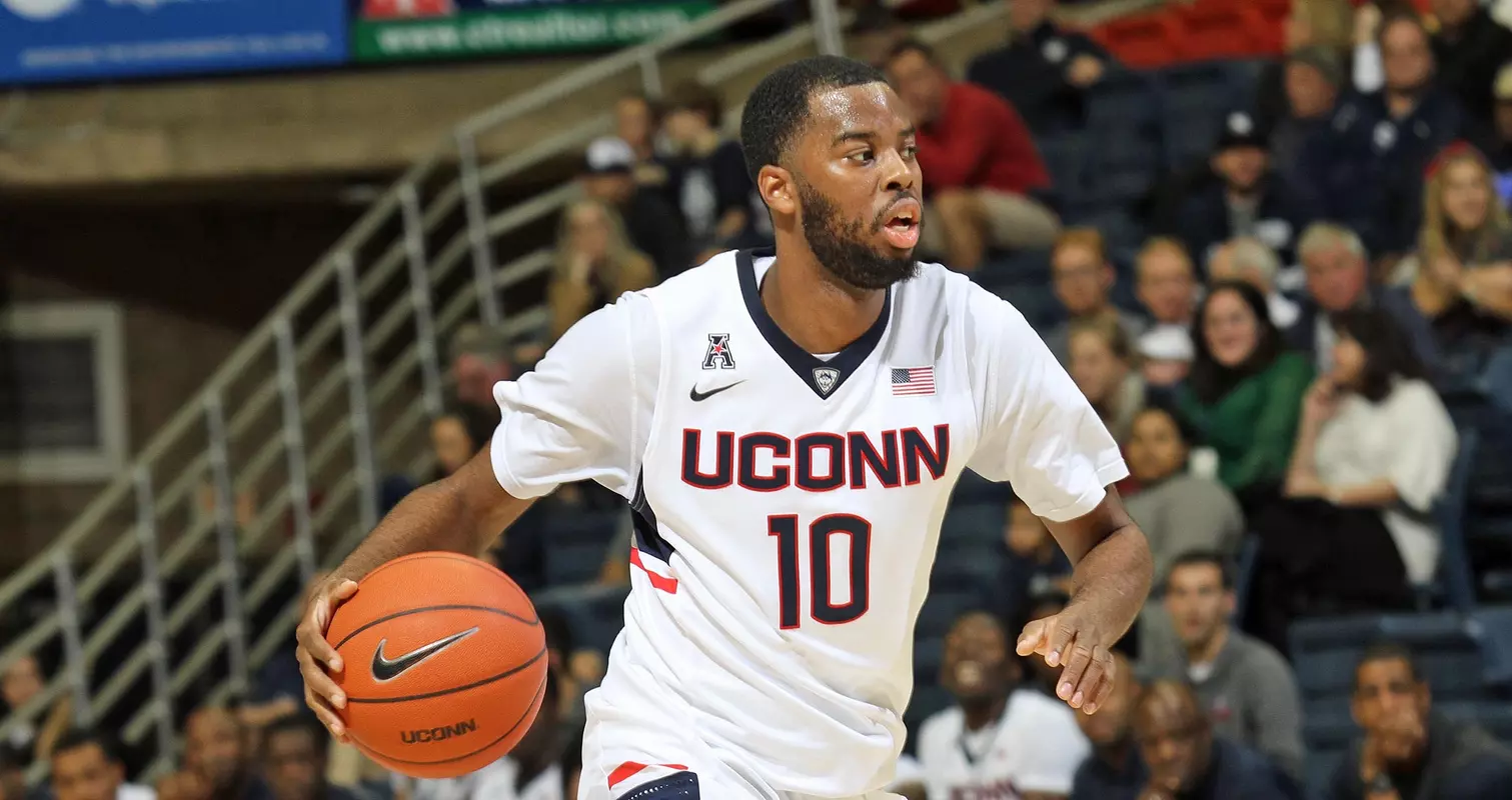 Sam Cassell Jr. tallied 17 points in his debut for the Huskies Tuesday against SCSU.