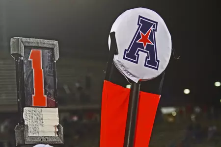 The American Athletic Conference will begin a two-division format in 2015