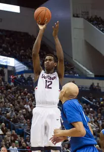 Kentan Facey tallied his first-ever double-double in Connecticut's victory over CCSU on Sunday.