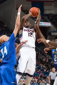 Kentan Facey tallied his first-ever double-double in UConn's win over CCSU on Sunday.