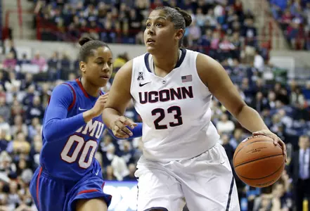 Kaleena Mosqueda-Lewis finished with 16 points, 11 rebounds and seven assists.