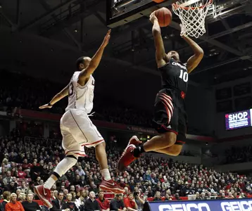 UConn senior guard Shabazz Napier reached double-figures for the 20th time this season in a losing effort against No. 7 Cincinnati Thursday.
