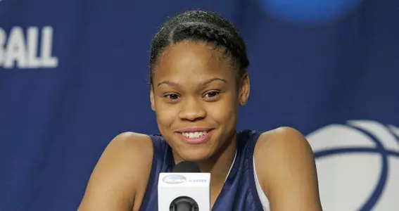 Moriah Jefferson at today's press conference