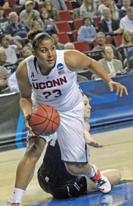 Kaleena Mosqueda-Lewis has been a presence on the glass in the NCAA Tournament.