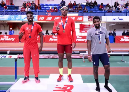 Darnell Cummings won the 100m and 200m dashes