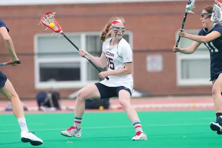 Lauren Kahn recorded a game-high seven draw controls in UConn's 19-6 loss to Syracuse in the Big East semifinals last year.