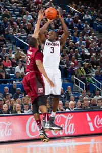 Terrence Samuel scored a career-high 12 points in UConn's loss to Tulsa on Tuesday.