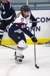 Kayla Campero scored for the Huskies in the setback