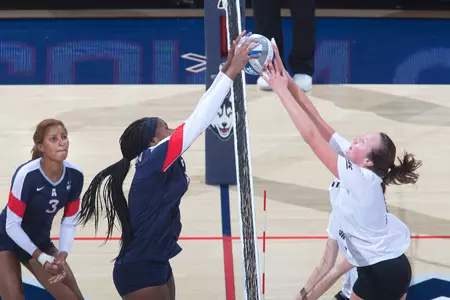 Immanuella Anagu now ranks fourth among UConn's all-time blocks leader with 387 career blocks.