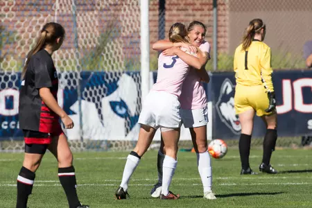 Senior Andrea Plucenik netted both game-winning goals this past weekend in UConn's shutout wins over East Carolina and Cincinnati.