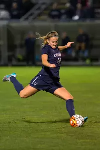 Senior Sam McGuire scored the game-winning goal, her fourth goal of the season, in the 1-0 victory over Memphis.