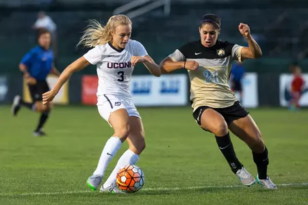 Rachel Hill scored UConn's only goal, her fifth game-winner of the season, in the 1-0 victory against Temple.