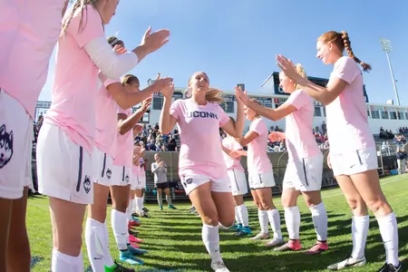 UConn will honor ten senior members of the women's soccer family prior to Sunday's match.