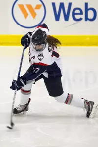 Redshirt senior Caitlin Hewes recorded two points (1g, 1a) in 2-2 draw against Union in home opener.