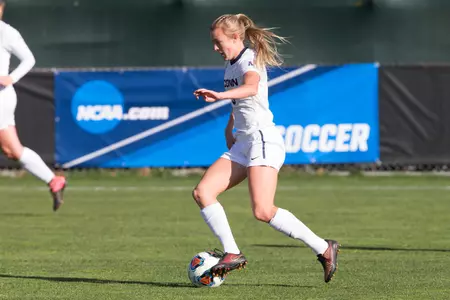 Junior Rachel Hill notched both goals against Notre Dame to bring her season total to 16.