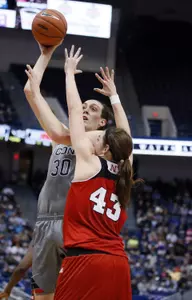 Breanna Stewart led the team with 25 points in win over the Huskers.