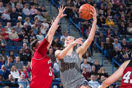 Breanna Stewart connected on 10-of-11 shots against Nebraska.