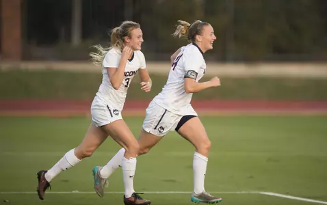 Junior Rachel Hill scored her 13th goal of the season, third of the post-season and 42nd of her career in the American Athletic Conference Semifinals