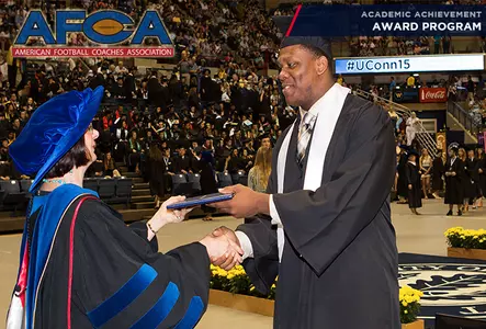 UConn football has an excellent academic reputation.