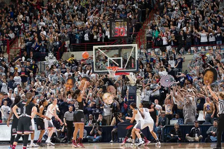 10,167 packed Gampel Pavilion on Monday night.