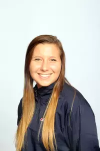 Katy Munzenmaier set a school record in her 800-yard freestyle lead-off on Wednesday.