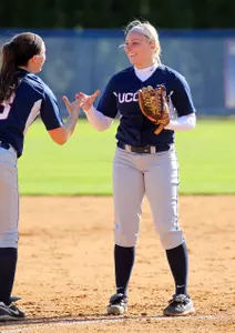 Alyson Ambler connected for a three-run home run in UConn's five run fifth inning.