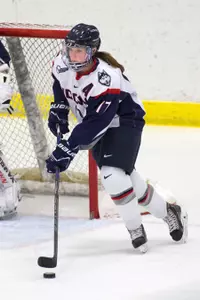 Caitlin Hewes had a goal and two assists in the victory