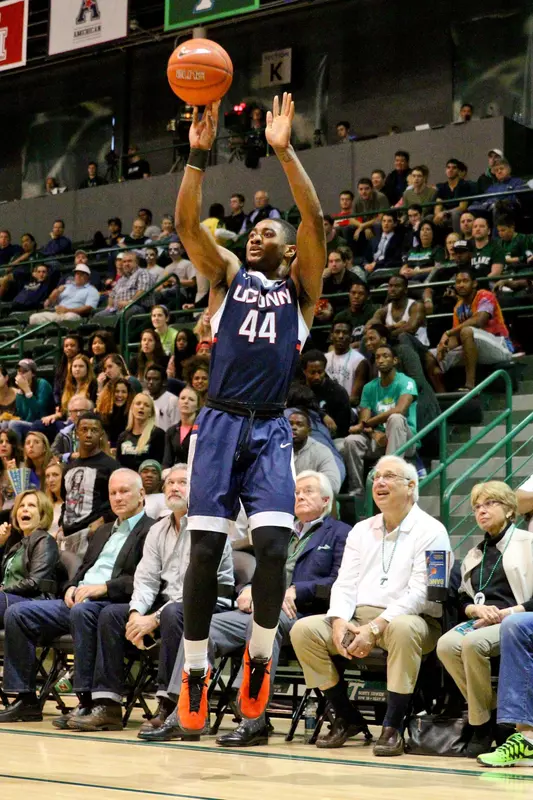 Rodney Purvis shoots against the Tulane Green Wave during the first half.