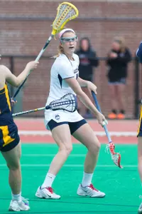 Attacker Katherine Finkelston has tallied five hat tricks this season for the Huskies.