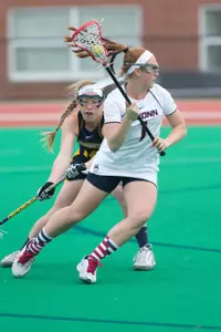 Alyson Fazio finished with two goals in Sunday's loss to the Commodores.